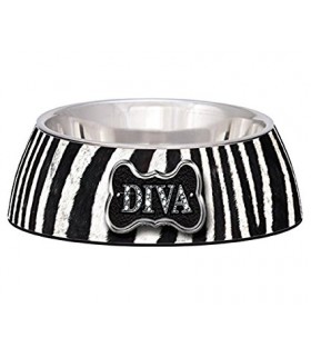 Loving Pets Milano Bowls Diva Zebra