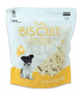 Bow Wow Fruity Biscuit - Banana 220g
