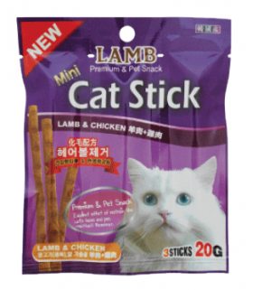 Bow Wow Mini Cat Stick – Lamb & Chicken 20g