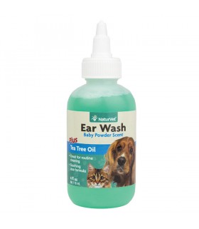 NaturVet Ear Wash with Tea Tree Oil 4oz