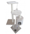 Cat Tree & Pole Creme Color with Spring Mouse