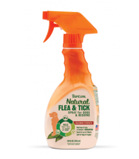 Tropiclean Natural Flea & Tick Spray for Pets 16oz