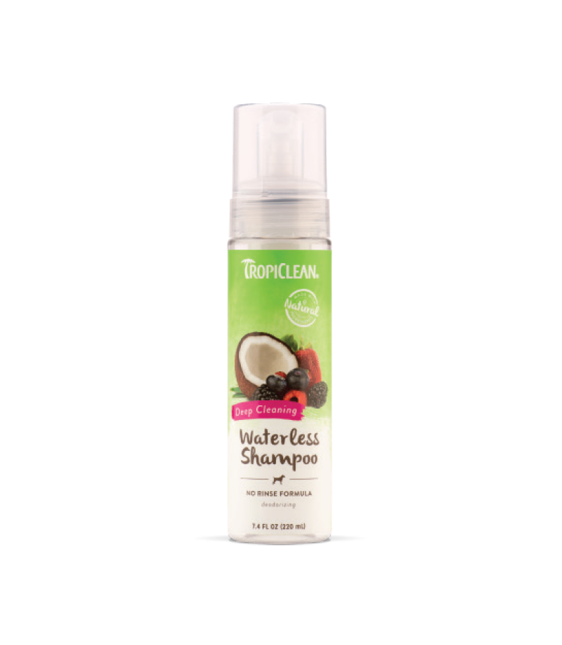 tropiclean waterless shampoo