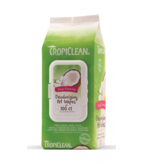 Tropiclean Deep Cleaning Wipes for Pets 100ct