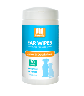 Nootie Ear Wipes Sweet Pea & Vanilla 70wipes for Dogs & Cats