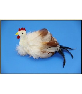Fine feather toy rooster