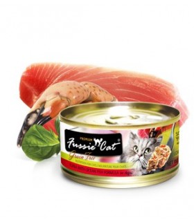 Fussie Cat Grain Free Premium Tuna With Ocean Fish Formula In Aspic 3oz x 24cans