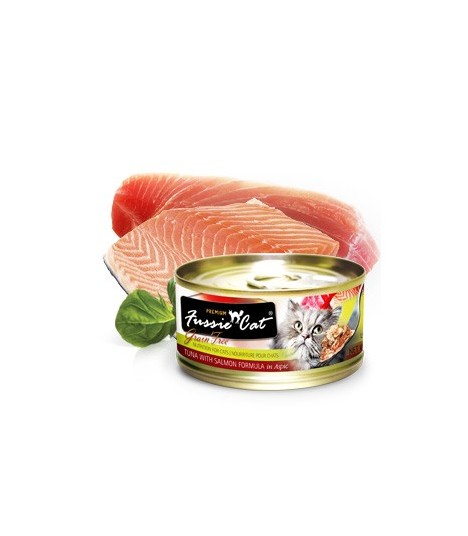 fussie cat tuna with salmon