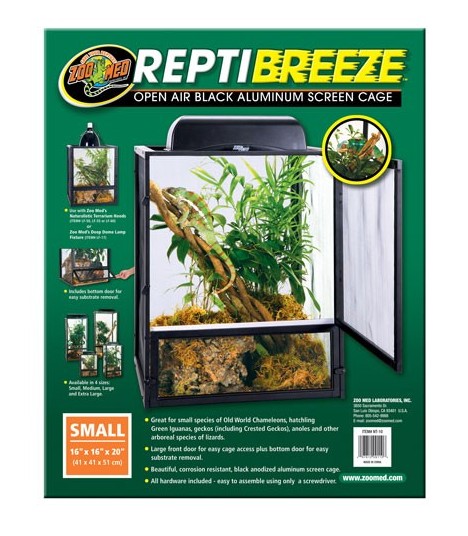 Zoo Med ReptiBreeze Alum Screen Cage Small