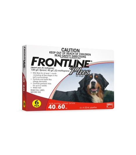 frontline plus extra large dog