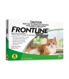 Frontline Plus for Cats (6 tubes)