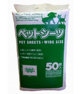 Yunic Pet Sheets Superwide 45x60cm 50pcs Rose Scent