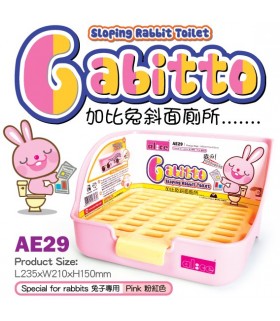 Alice Gabitto Sloping Rabbit Toilet - Pink