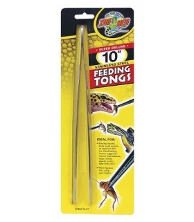 Zoo Med Super Deluxe 10" Stainless Steel Feeding Tongs