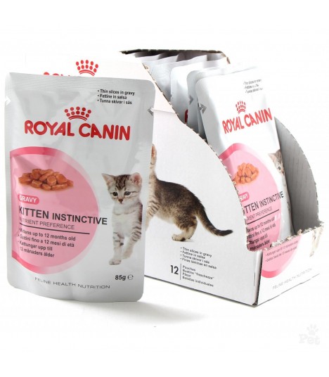 royal canin kitten instinctive wet pouch 12 x 85g