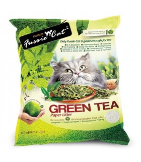 Fussie Cat Natural Green Tea Paper Litter 7L