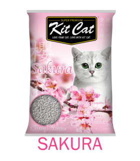 Kit Cat Cherry Blossom Sakura Clumping Cat Sand