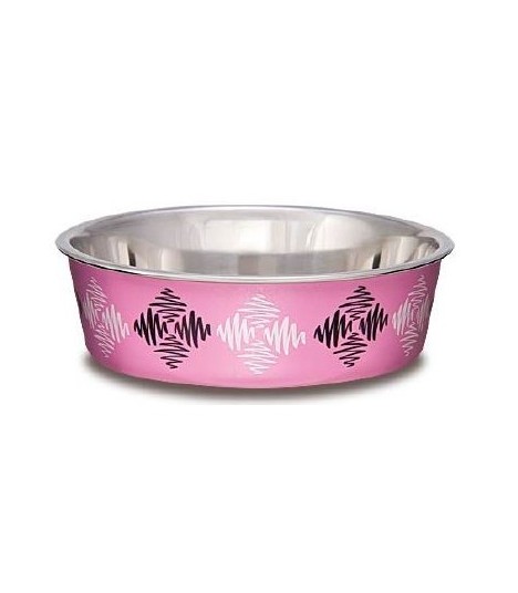 Loving Pets Bella Bowls Classic Argyle - Pink