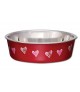 Loving Pets Bella Bowls Classic Hearts - Valentine Red