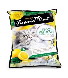 Fussie Cat Litter Lemon Refresh 10L