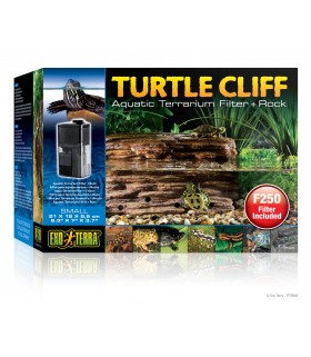 Exo Terra Turtle Cliff Aquatic Terrarium Filter & Rock