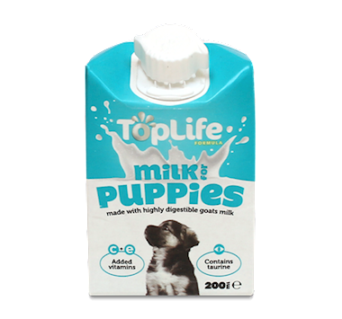 adding milk to puppy food