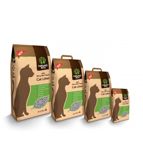 Nature Eco 100% Recycled Paper Cat Litter 30 Litre
