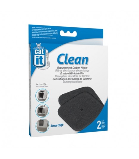 Catit Hooded Cat Pan Replacement Carbon Filters 2-pack