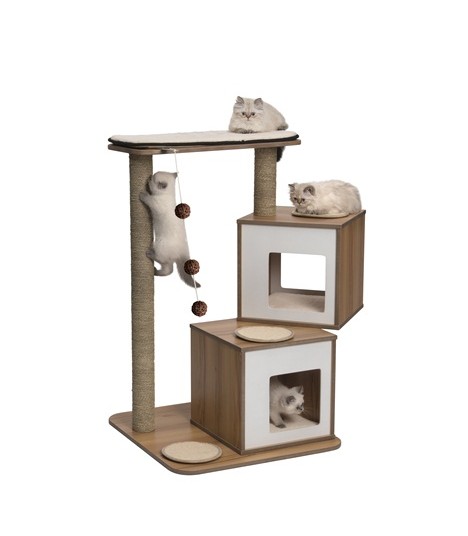 Hagen Vesper Cat Furniture V-Double Walnut