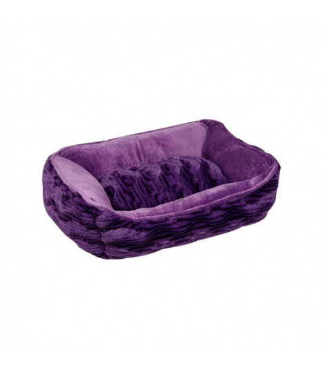 Hagen Dogit Rectangular Reversible Cuddle Bed Wild Animal Purple S