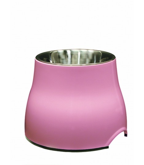 Hagen Dogit Elevated Dog Dish with Stainless Steel Insert Pink