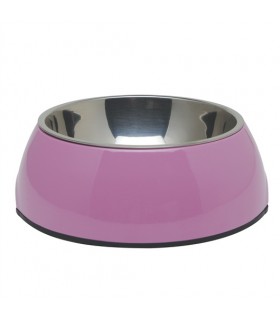 Hagen Dogit Durable Bowl with Stainless Steel Insert Pink XS