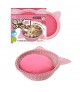 Marukan Pot-Shaped Rattan Style Pink Bed