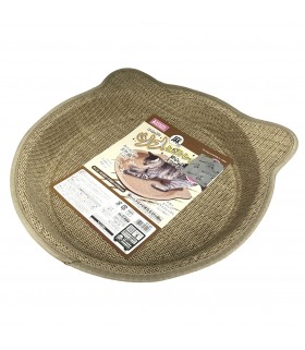 Marukan Cat Shape Scratching Tray Hemp