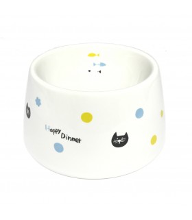 Marukan Easy Eat Ceramic Cat Dish