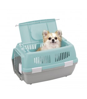 Marukan 2 Door Carrier for Dog & Cat Blue