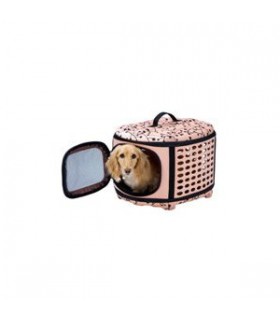 Marukan Collapsible Crate for Dogs & Cats Pink