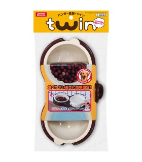 Marukan Twin Hanging Bowl for Dogs