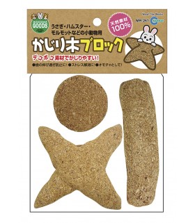 Marukan Wood Chip Blocks for Small Animals