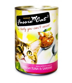 Fussie Cat Fresh Tuna & Sardine 400g X 24cans