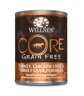 Wellness CORE Grain Free Turkey, Chicken Liver & Turkey Liver 12.5oz