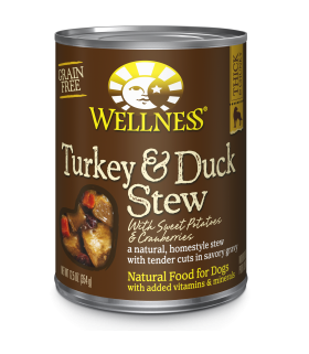Wellness Homestyle Grain Free Turkey and Duck Stew with Cranberries & Sweet Potatoes 12.5oz