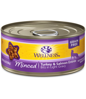 Wellness Minced Grain Free Turkey & Salmon Entree 5.5oz