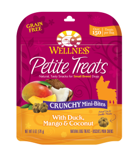 Wellness Petite Treats Duck, Mango & Coconut Crunchy Mini-Bites 6oz