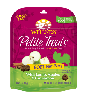 Wellness Petite Treats Lamb, Apples & Cinnamon Soft Mini-Bites 6oz